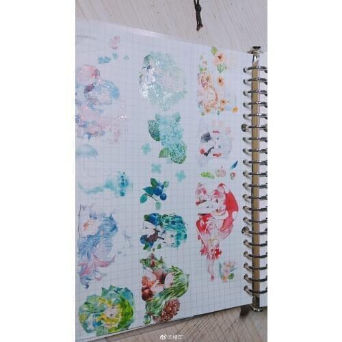 Fairy Summer Girl Washi Tapes Bullet Journal Masking Tape Adhesive Tape DIY Scrapbooking Washi Stickers
