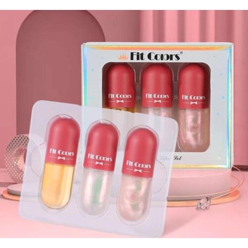 Three-piece Volumising Lips Plumper Repairing Reduce Lip Fine Lines Mask Long Lasting Moisturizer Care Lip Oil Sexy Plump Serum