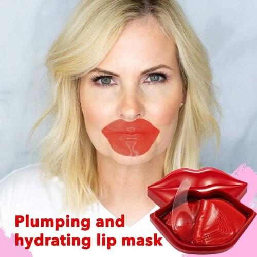 20 Patches Rose Hydrating Moisturizing Lip Mask Lip Plump Anti Drying Lightening Lip Lines Lip Care