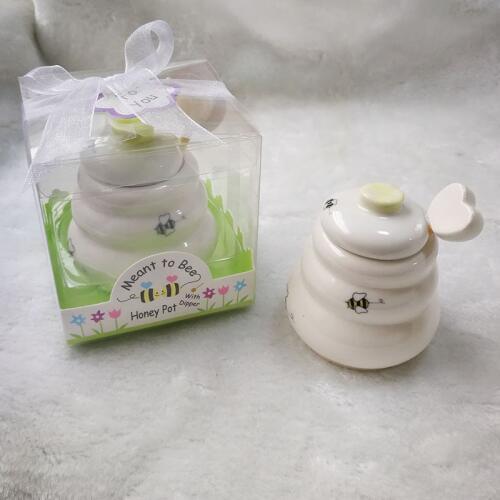 20pcs/lot Ywbeyond return gifts for wedding souvenirs tableware ceramic honey pot with dipper