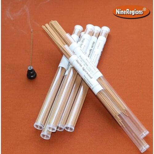 High quality 10g Hoi An Vietnam oud stick incense ebony tube storage with burner wood barrel natural HuiAn agar perfume smell