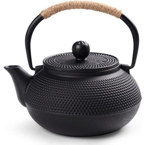 Japan Teapot Southern Cast Kettle 50/300/600/900/1200ml Large Capacity Old Iron Pot Shells Tea Pots Health Boiler Scale Pot