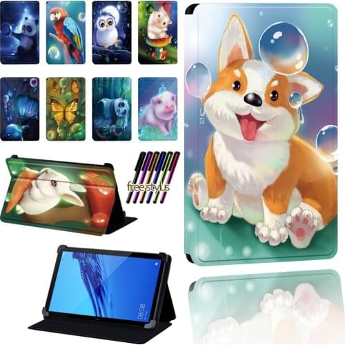 For Huawei MediaPad T3 10 9.6"/T5 10/T1 7.0"/T1 8.0"/T1 10/T2 10 PRO/T3 7.0/T3 8.0 Cute Animal Pattern Tablet Protective Cover