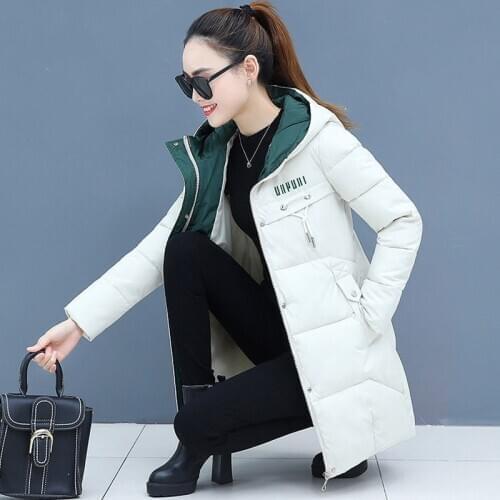 2020 New Winter Coat Women Jacket Thicken Parkas Casual Hooded Wadded Jacket Female Long Park Outerwear Gilrs jaqueta feminina