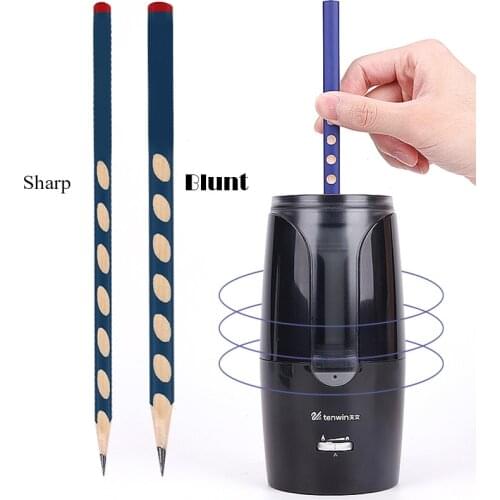 ZK50 Tenwin Large USB Automatic Electric Pencil Sharpener Heavy Duty Stationery For Colored Pencils Mechanical For Children