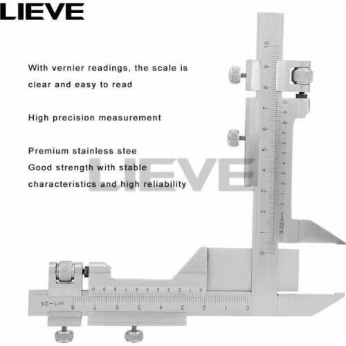 M1-26 Gear tooth caliper toothed wheel measure precision Vernier caliper gauge Gear tooth wheel Measuring tool