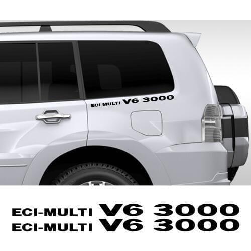 2PCS ECI-multi V6 3000 Car Whole Body Trim Sticker For Mitsubishi Pajero Shogun Montero Side MK2 V20 Auto Body Decor Accessories