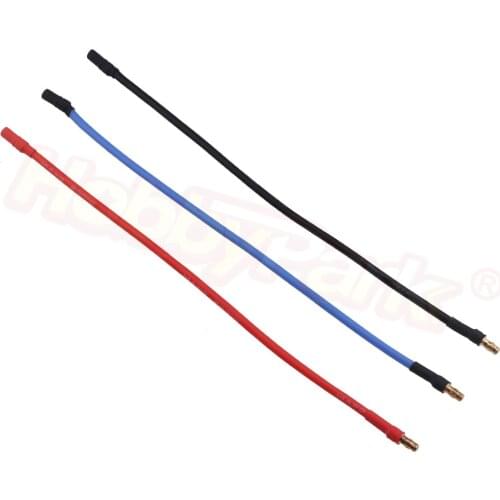 3PCS 3.5mm Bullet Connectors Banana Plug Extension Lead Male Female for Brushless Motor ESC