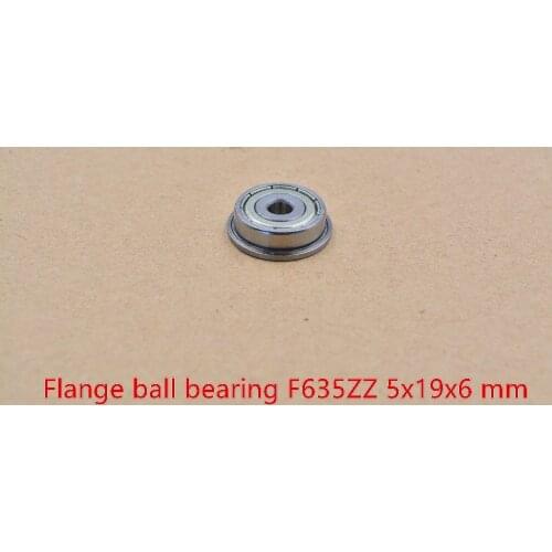 5mm bearing 635ZZ F635ZZ 5mmx19mmx6mm flange ball bearing deep groove bearing toy car bearing 1pcs