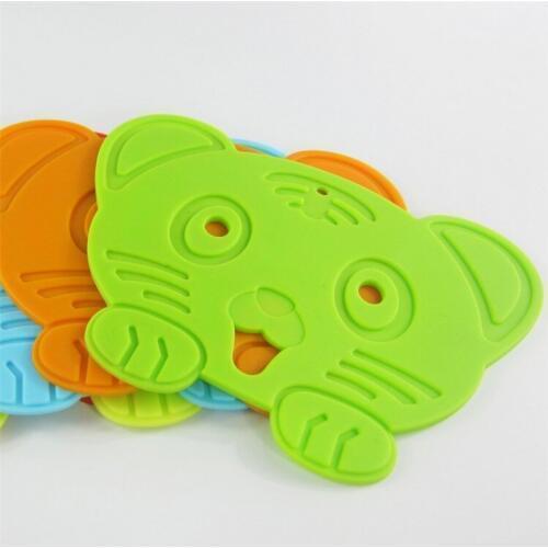50 pcs Cute Silicone Coaster Cartoon Tiger Placemat The Silicone Cartoon Bear Eat Mat Antiskid Heat-Resistant Cupmat Pad
