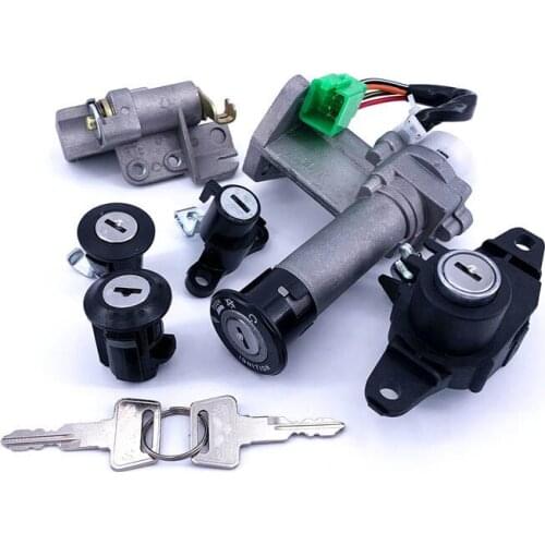 Motorcycle Accessories HS125t QS150t Electric Door Lock Full Car Set Lock