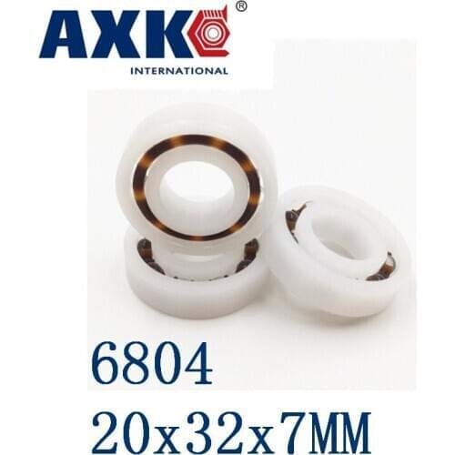 Axk 6804 Pom (10pcs) Plastic Ball Bearings 20x32x7mm Glass Balls 20mm/32mm/7mm 61804pom