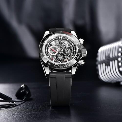 PAGANI DESIGN Mens Watch Automatic Mechanical Stainless Steel Waterproof Watches Fashion Business Wrist Watch Relogio Masculino