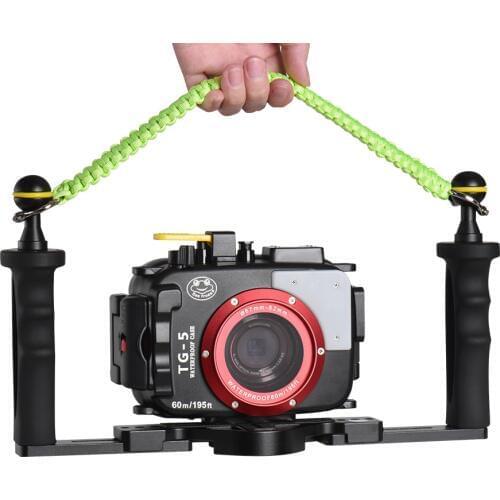 Diving camera handle rope lanyard strap carrier housing for RX100 TG5 a7r3 d5300 xiaoyi case holder Underwater Photography