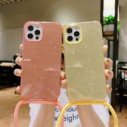 Necklace Lanyard Mobile Phone Case for IPhone 12 Pro Mini Max X Xr XS Hang Carry Cover Strap for IPhone 11 Pro Max 8 7 6 6S Plus