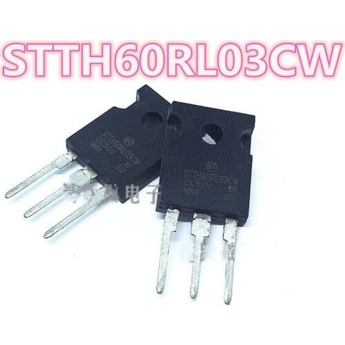 Tested good quality STTH60RL03CW STTH60RL03 60RL03CW 60RL03 TO247 60A 300V Fast recovery diode Free shipping