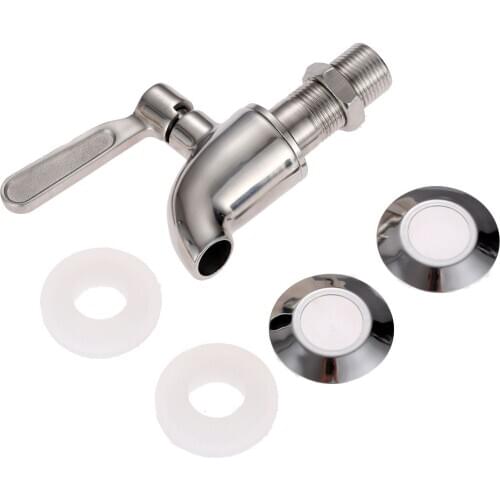 Stainless Steel Beverage Drink Dispenser Wine Spigot Beer Kegs Faucet for Home Brew Fermenter Wine Draft Beer Juice Dispenser