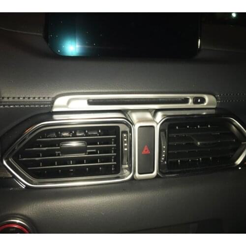 For Mazda CX-5 CX5 cx-8 2020 2017 2018 2019 Interior Accessories ABS Plastic CD Control Panel Protection Cover Trim Styling LHD
