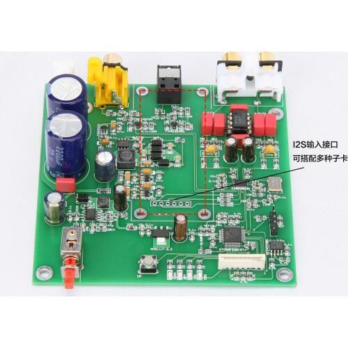 Es9038 Q2m I2S DSD Fiber Coaxial Input Decoding Board DAC High Configuration Finished Board