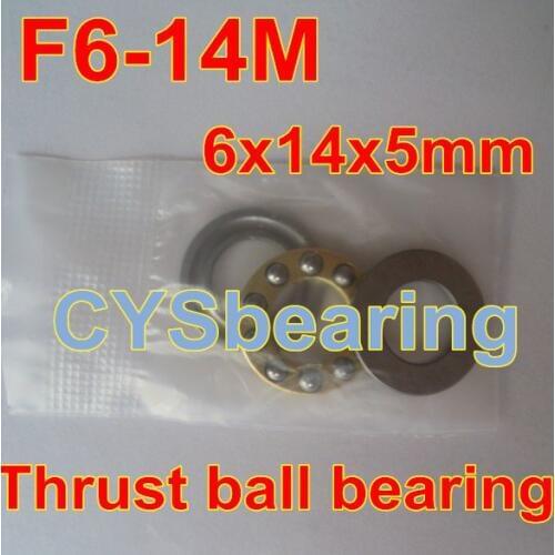F6-14M thrust ball bearing with flat seat 6X14X5mm 6*14*5mm for 6mm shaft