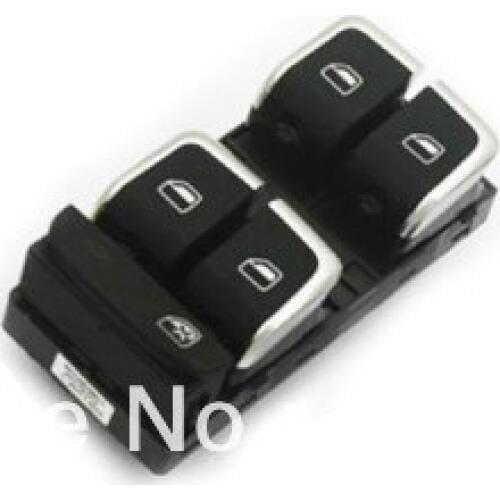 Chrome Driver Side Power Window Panel Master Switch For Audi A4 B8