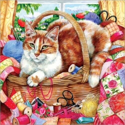 A Perfect Spot - Counted Cross Stitch Kits - Handmade Needlework Embroidery 14 ct Cross Stitch Sets Color