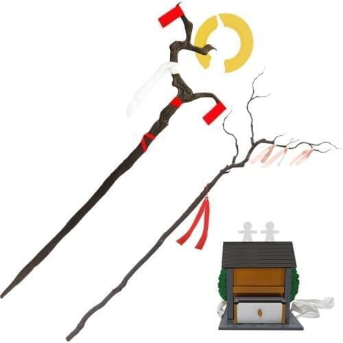 Game Onmyoji SSR Cosplay Prop Kamisama Kiss Wands Canes Weapons PVC Unwaken Walking Sticks House Cosplay Party Events Props
