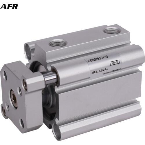 SMC type compact cylinder guide rod type bore 16mm CDQMB16-5 CDQMB16-10 CQMB16-15 16-20 16-25 16-30 Pneumatic Thin Air Cylinder