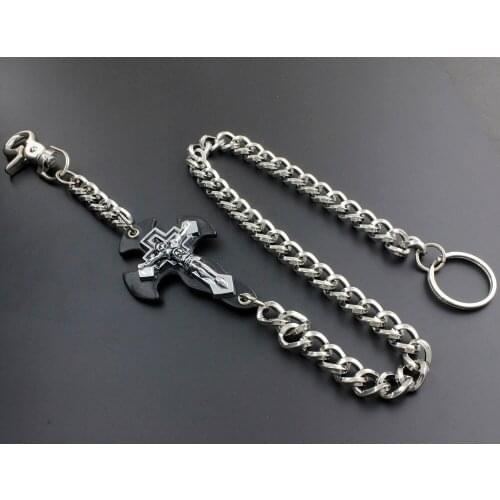 Wallet Jeans Jesus Cross Long Chain Biker Rock Punk Gothic KeyChain KC04 YL-26