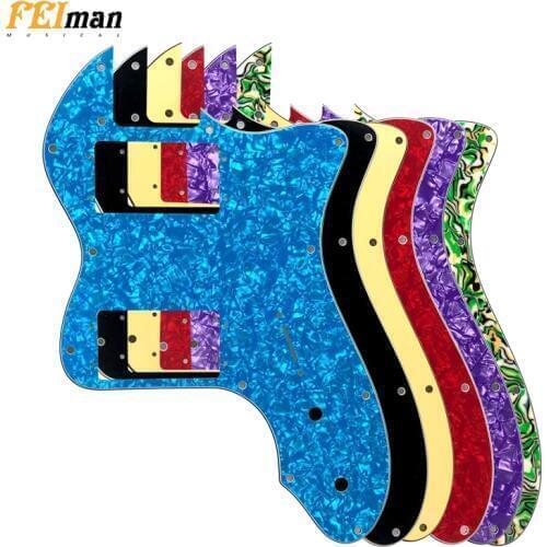 Pleroo Guitar Parts pickguard For Classic Series '72 Telecaster Tele Thinline Guitar With Wide Range Humbucker Pickups