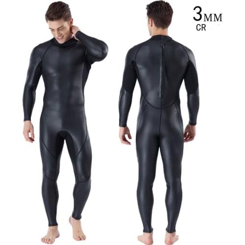 3MM Mens Full-body Scuba Snorkeling Water Sport Warm Diving Suit Neoprene PU Waterproof Under Water Hunting Spearfishing WetSui