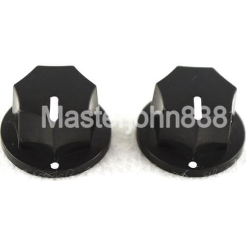 Bulk 100pcs Black White Paint Small Amplifier Knobs JB Electric Bass Guitar Effect Pedal Knobs Free Shipping Wholesale