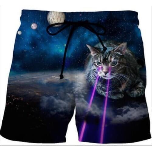 Beach sports running Surf shorts Homme Beach Pants men 3D print loose fast dry breathable swim Bathing Suit Trunks 2019