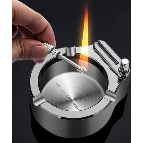 Cigarette Ashtray Match Torch Lighter Portable Cute Ashtray Home Cigar Smoking Ash Tray Mold Smoking Accessories Home Decoration
