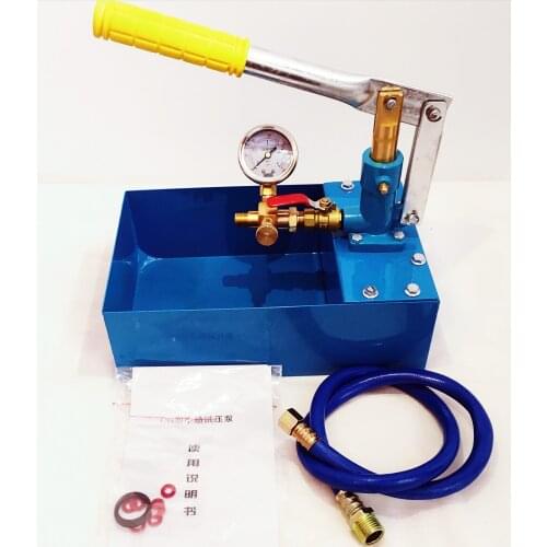 Manual vacuum water pump, pressure leak test manual water pipe device, used for leak search of water pressure test tube