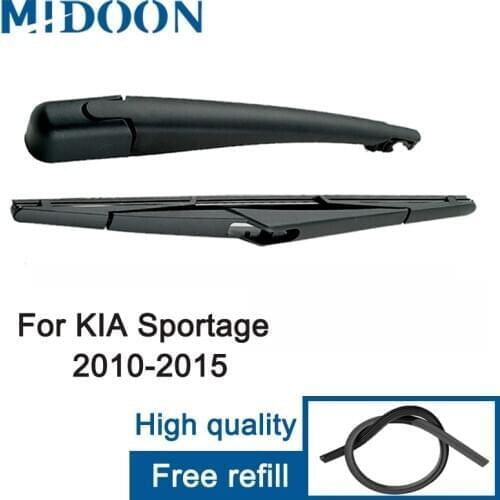 MIDOON Wiper 12" Rear Wiper Blade & Arm Set Kit For KIA Sportage MK 3 SL 2010 - 2015 Windshield Windscreen Tailgate Window