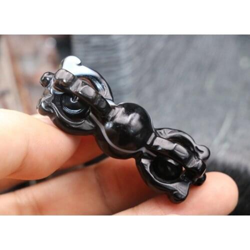 Tibetan Onyx Double Wand Chess Faqi Vajra Dorje 2 Live Ball Amulet Pendant FRAJK LKbrother Talisman Treasure