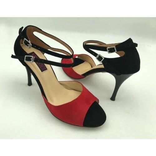 Comfortable and Fashional Argentina Tango Dance Shoes Party Shoes Wedding Shoes leather outsole T6257BRS in 9cm heel