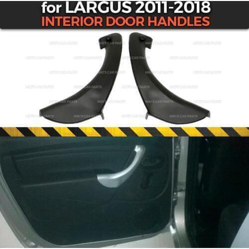 Interior door handles for Lada Largus 2011-2018 for rear doors ABS plastic interior molding decoration car styling tuning