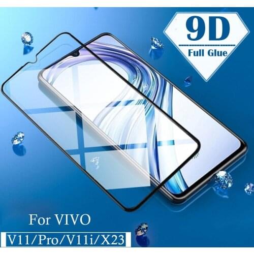 Tempered Glass for Vivo X23 Z3 Z3i Y97 V11i V15 V11 Pro V 11 15 Pro X 23 Z 3i black Full Cover Protective Glas Screen Protector