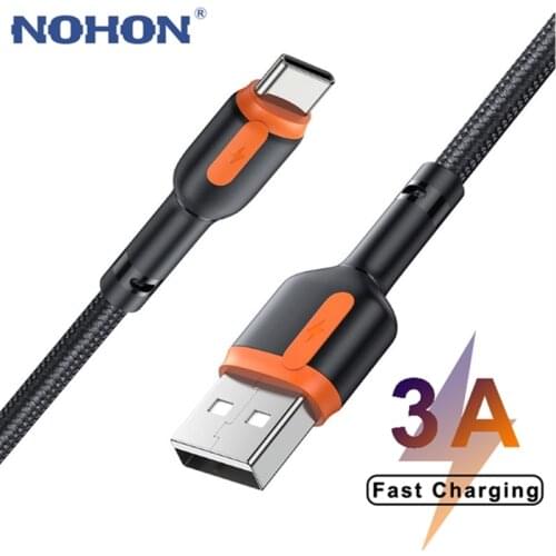 3A Fast Charging USB C Charger Cable For Samsung S20 S21 Xiaomi Mi 10 11 Redmi Note 10 K30 K40 Pro Huawei USB Type-C Data Cord