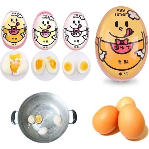 1pcs Egg Timer Water Boiling Kitchen Egg Cooker Color Changing Resin Egg Tool Cooking Helper Reminder For Home Outdoors