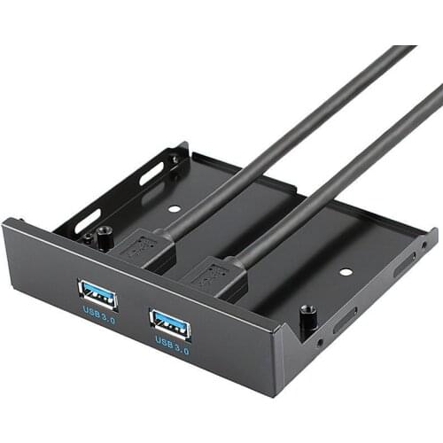 2-Port USB 3.0 Front Panel Expansion Bay to 19/20-Pin Bracket Cable for PC JR Deals