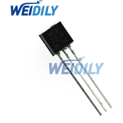 20PCS/Lot New Original MCR22-6 22-6 TO-92 mcr22-6 Triode Wholesale Electronic