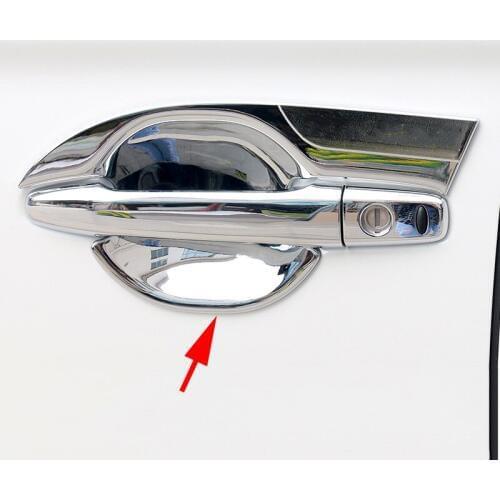 4Pcs Chrome Accessories For 2013-2018 Mitsubishi Outlander Glossy Protector Door Handle Bowl Surrounds Overlay Trims