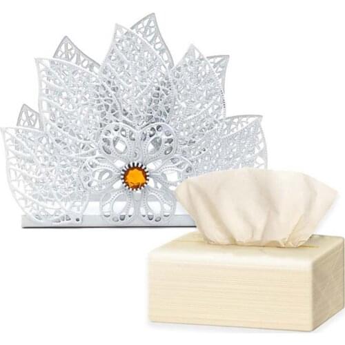 50% Hot Sale Hollow Napkin Holder Paper Towel Dispenser Tissue Rack Party Dining Table Decor Napkin Holder Paper Towel Dispenser