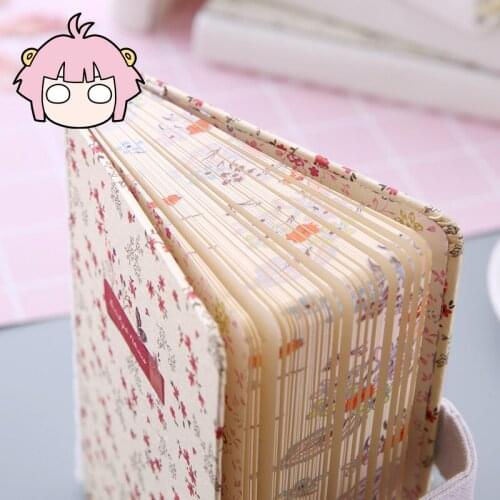 A6 New Arrival Creativity Floral Flower Notebook Diary Weekly Planner Girl Notebook Hand Account School Office Supply Stationery