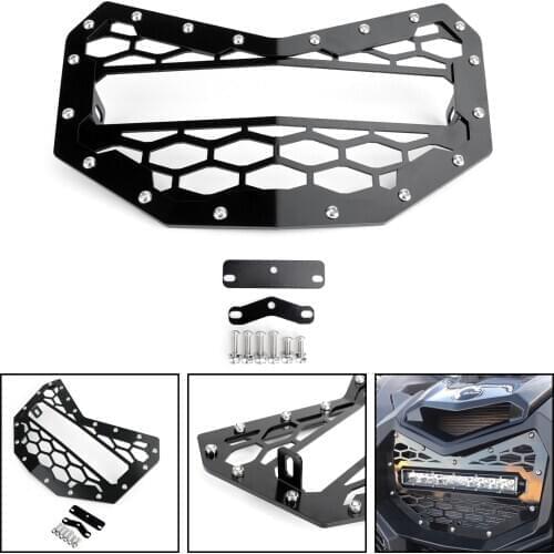 Artudatech For Canam LED Light Bar Grille 10.5" Light Bar Grill For Can-Am Maverick X3 Models 2016 2017 2018 2019 Parts