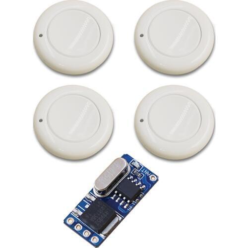 White Small Volume Relay Receiver DC3.6V 4.8V 5V 6V 7.4V 9V 12V Mini Remote Control Switch Micro Power ON OFF Remote NO COM NC