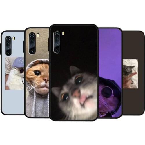 Art Cute And Funny Cat Featured Phone Case For Xiaomi Redmi 4X 5 Plus 6 6A 7 7A 8 8A 9 Note 4 8 T 9 Pro Cover